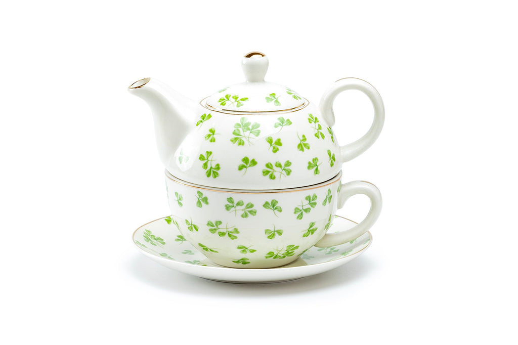 Shamrock Fine Porcelain Tea For One Set