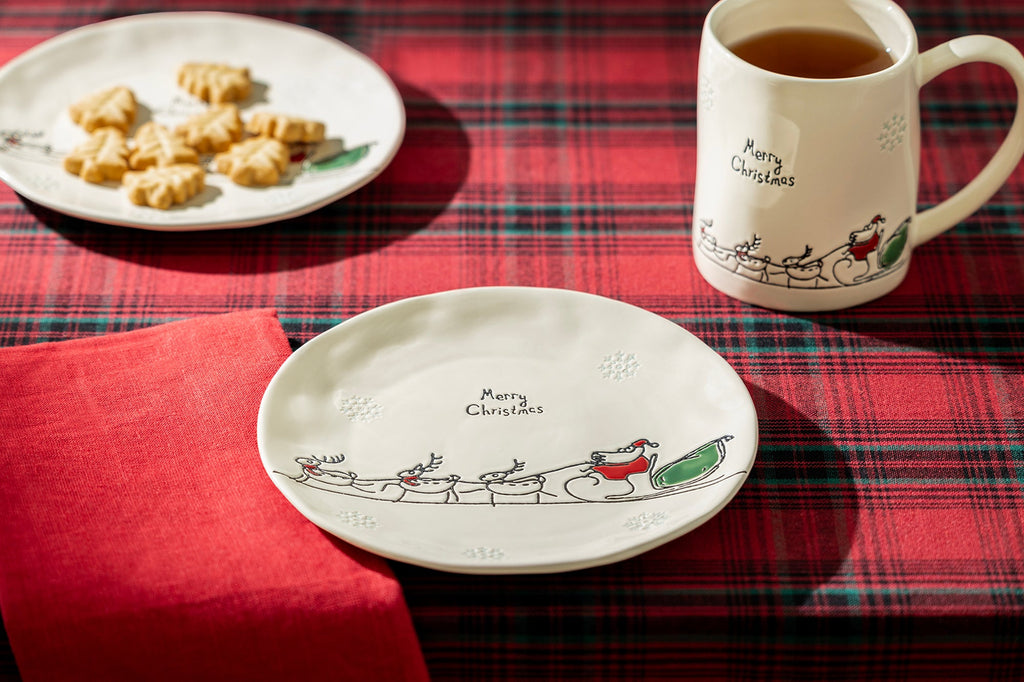 Santa’s Sleigh Ride Dessert Plate