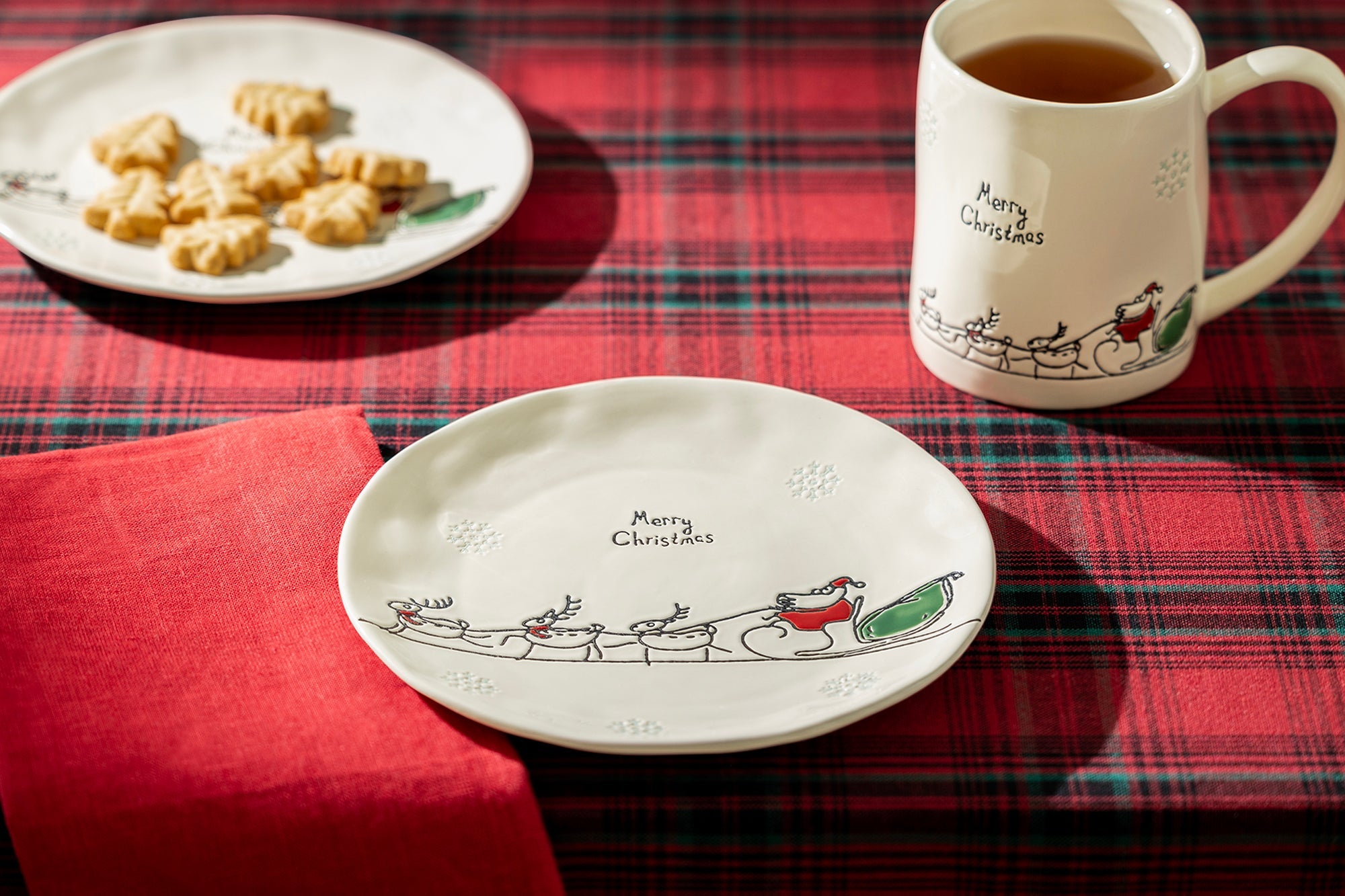 Santa’s Sleigh Ride Dessert Plate