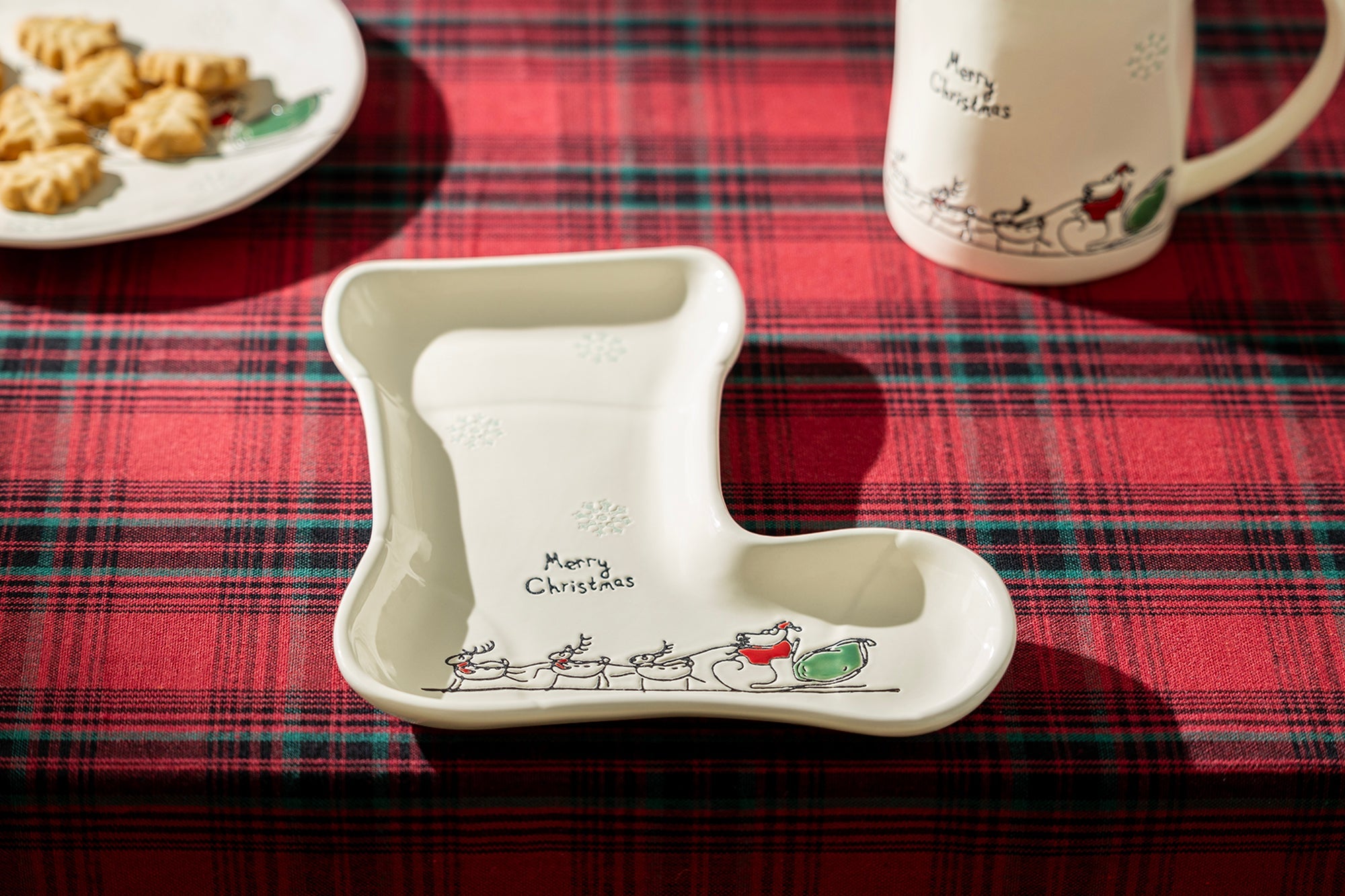 Santa’s Christmas Stocking Serving Tray