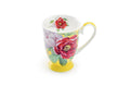 Peony Bloom Yellow Bone China Mug