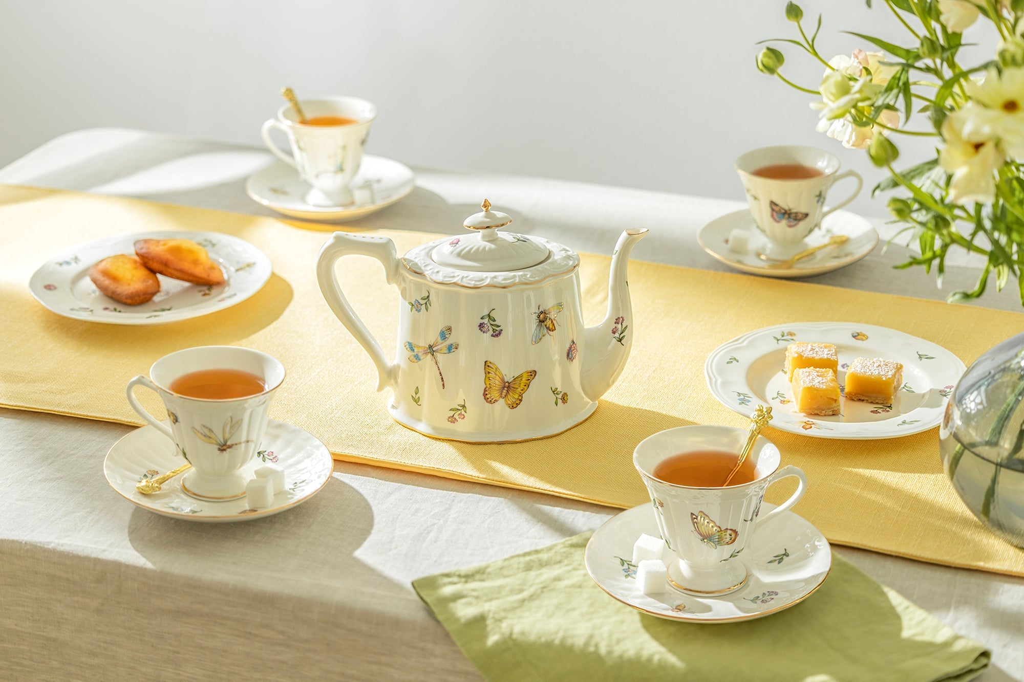 Summer Garden Fine Porcelain Tea Set