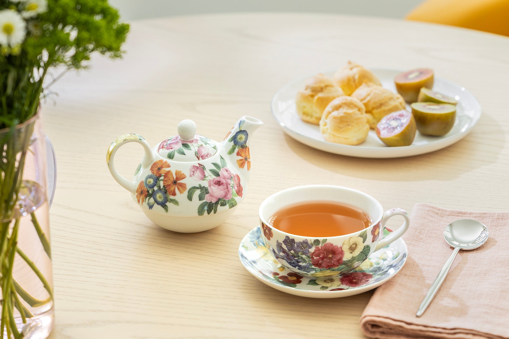 Flower Symphony Fine Porcelain Tea For One Set