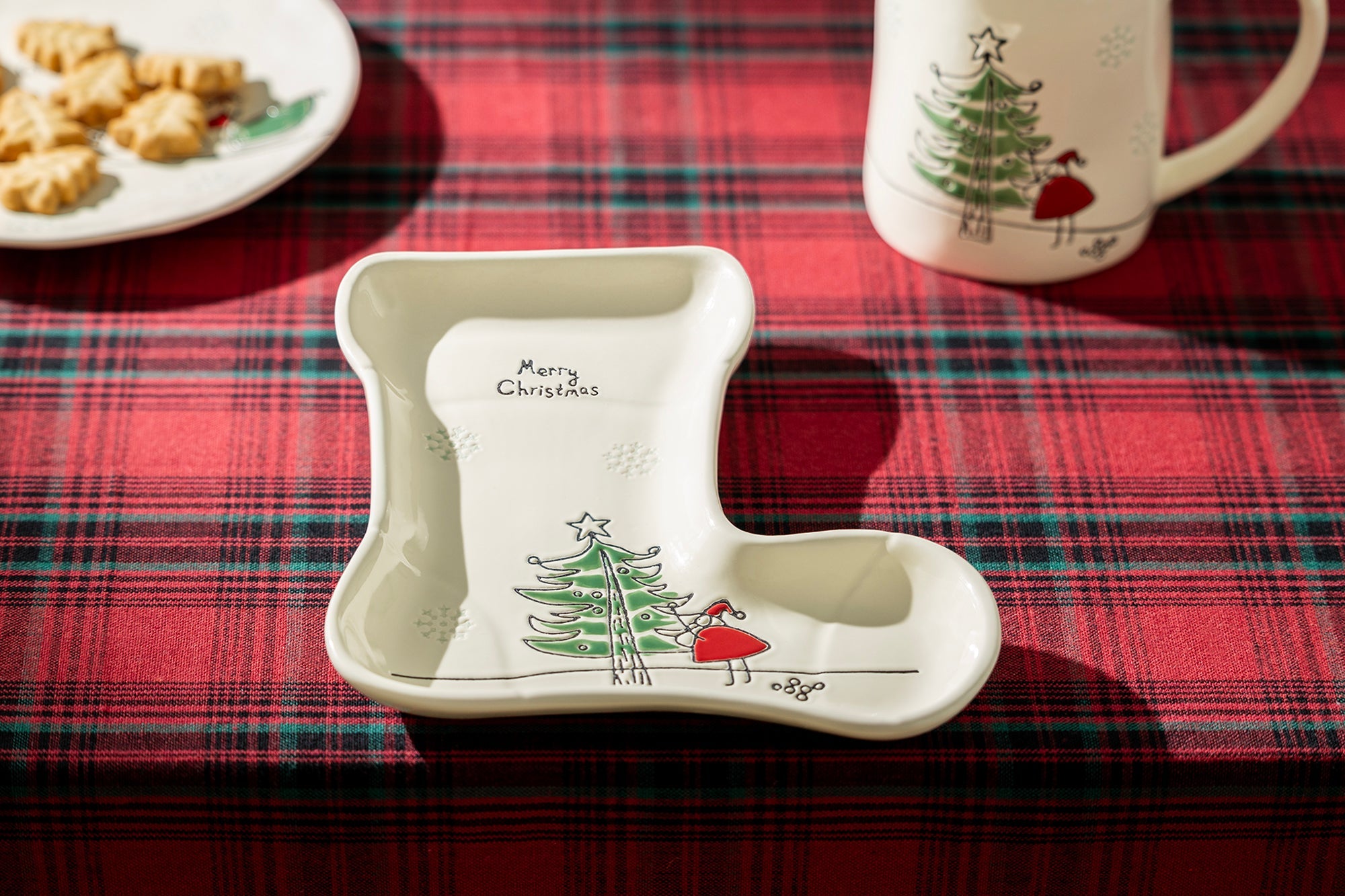Santa’s Christmas Stocking Serving Tray