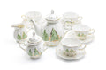 Christmas Pine Trees Fine Porcelain Tea Set
