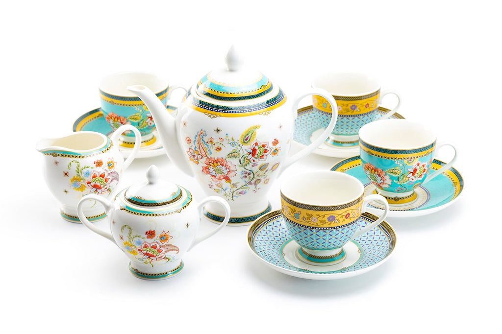 Emperor's Garden Fine Porcelain Tea Set