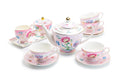 Pink Flower Garden Fine Porcelain Tea Set