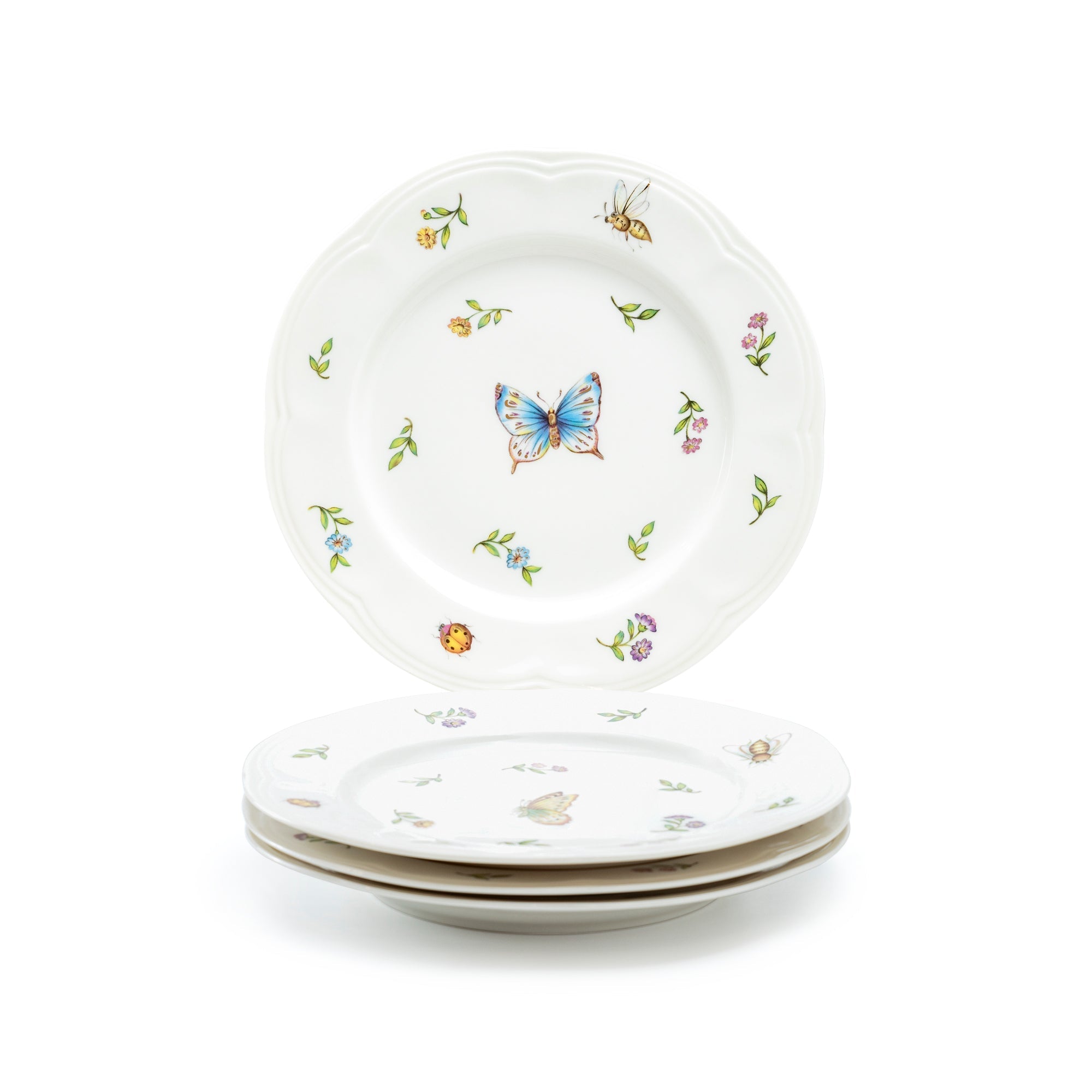 8" Summer Garden Fine Porcelain Dessert Plate
