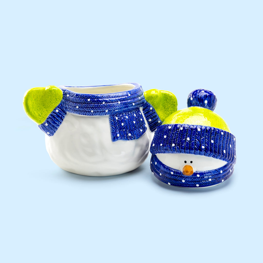 Snowman Large Cookie Jar 2.3 Qt.