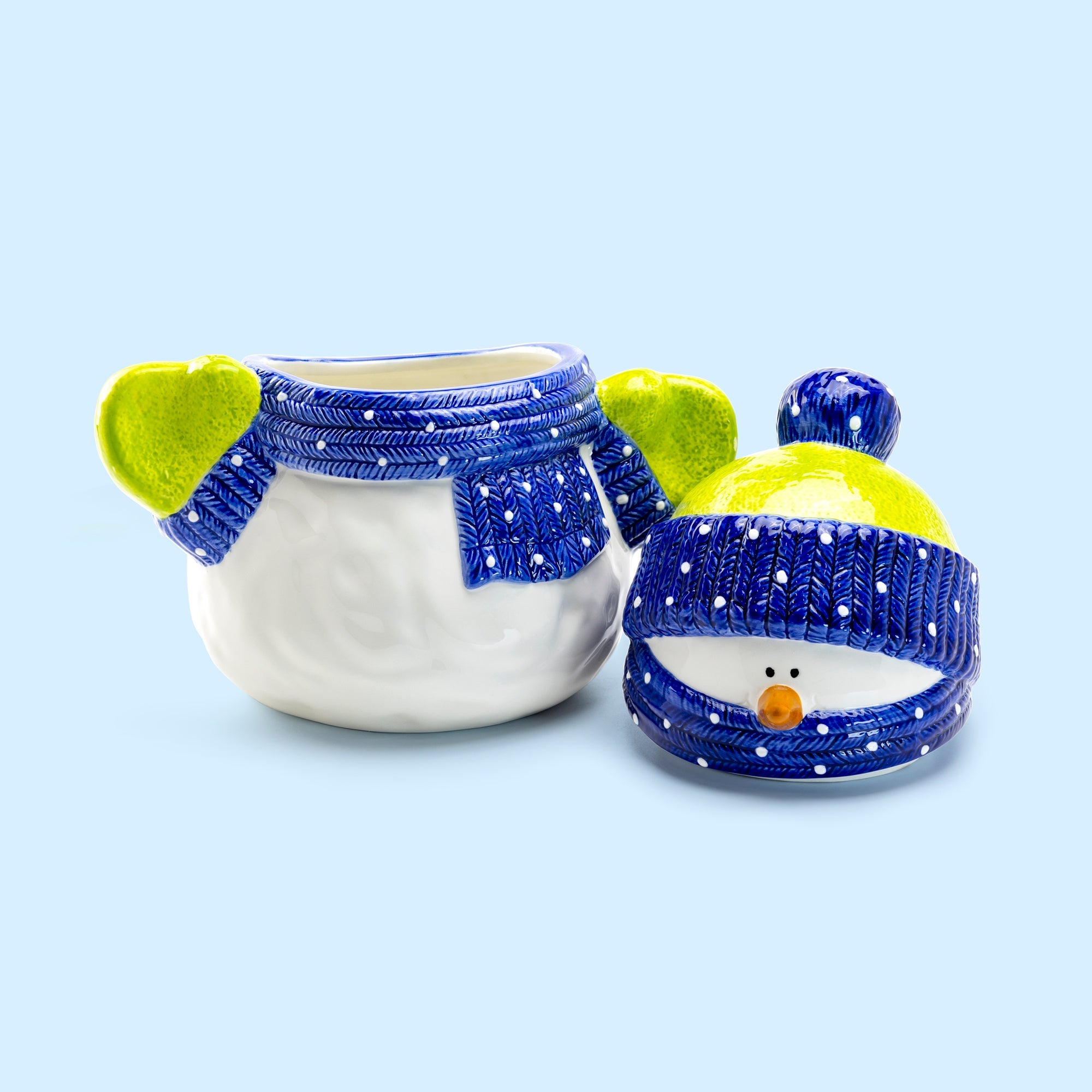 Snowman Large Cookie Jar 2.3 Qt.