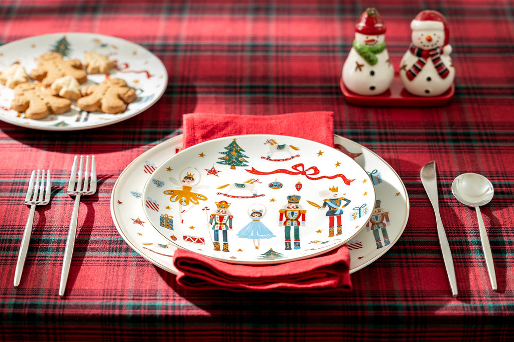 Nutcracker Wonderland Fine Porcelain Dessert/Dinner Plate