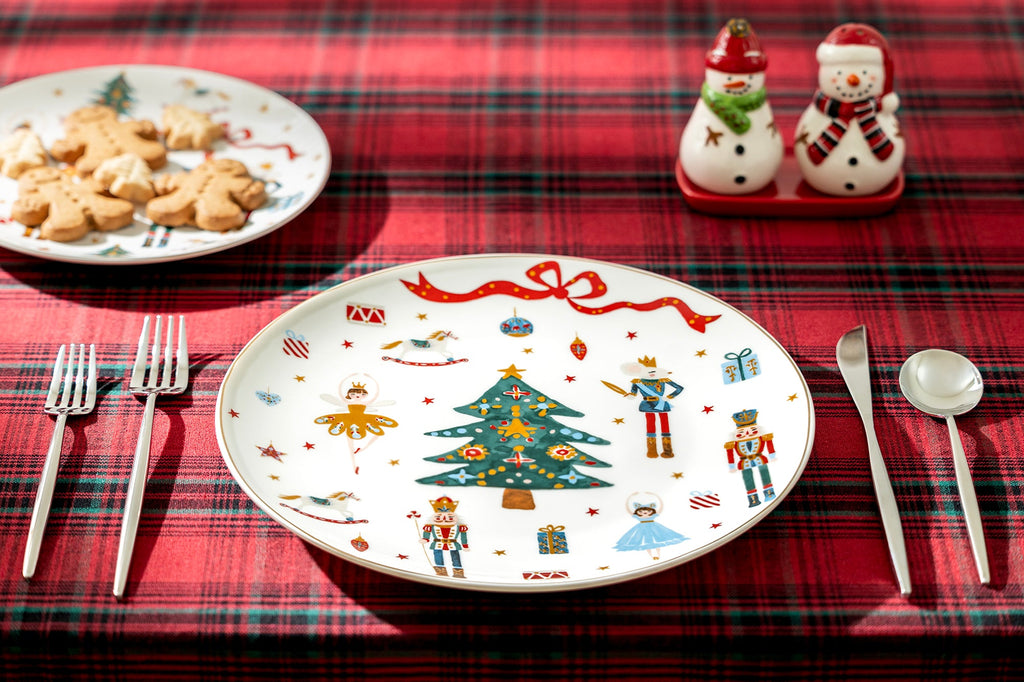 Nutcracker Wonderland Fine Porcelain Dessert/Dinner Plate