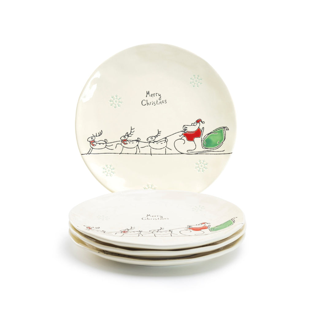 Santa’s Sleigh Ride Dessert Plate