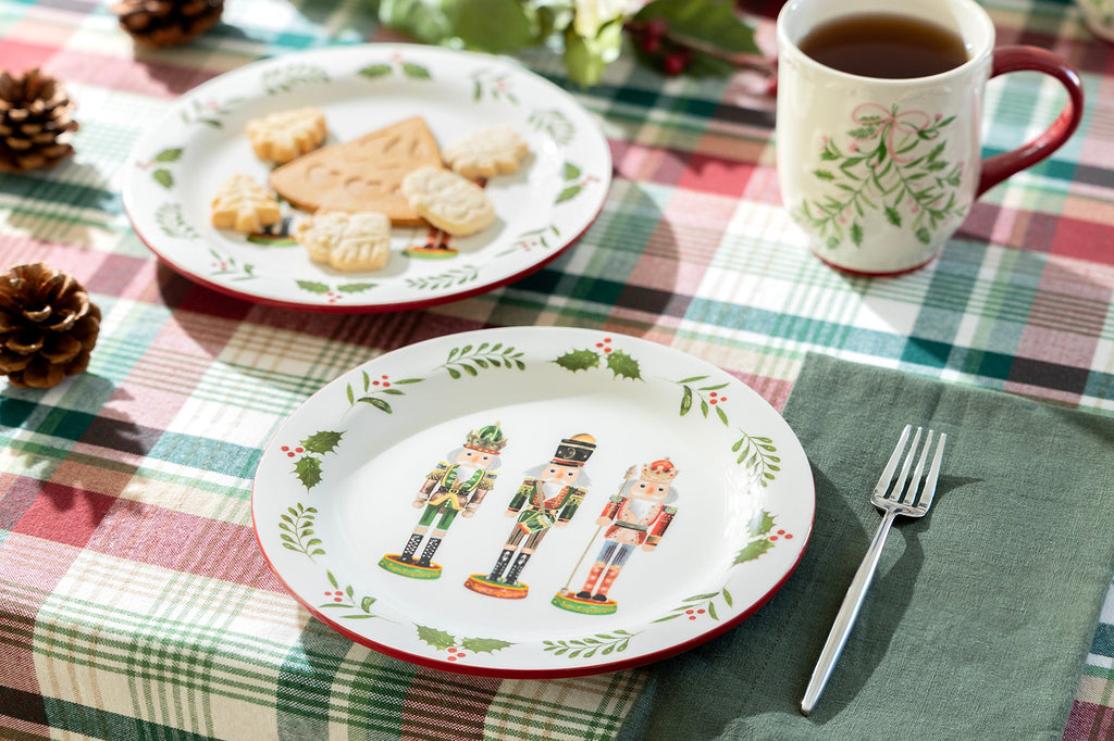 8.5" Holiday Royal Nutcrackers Dessert/Salad Plate