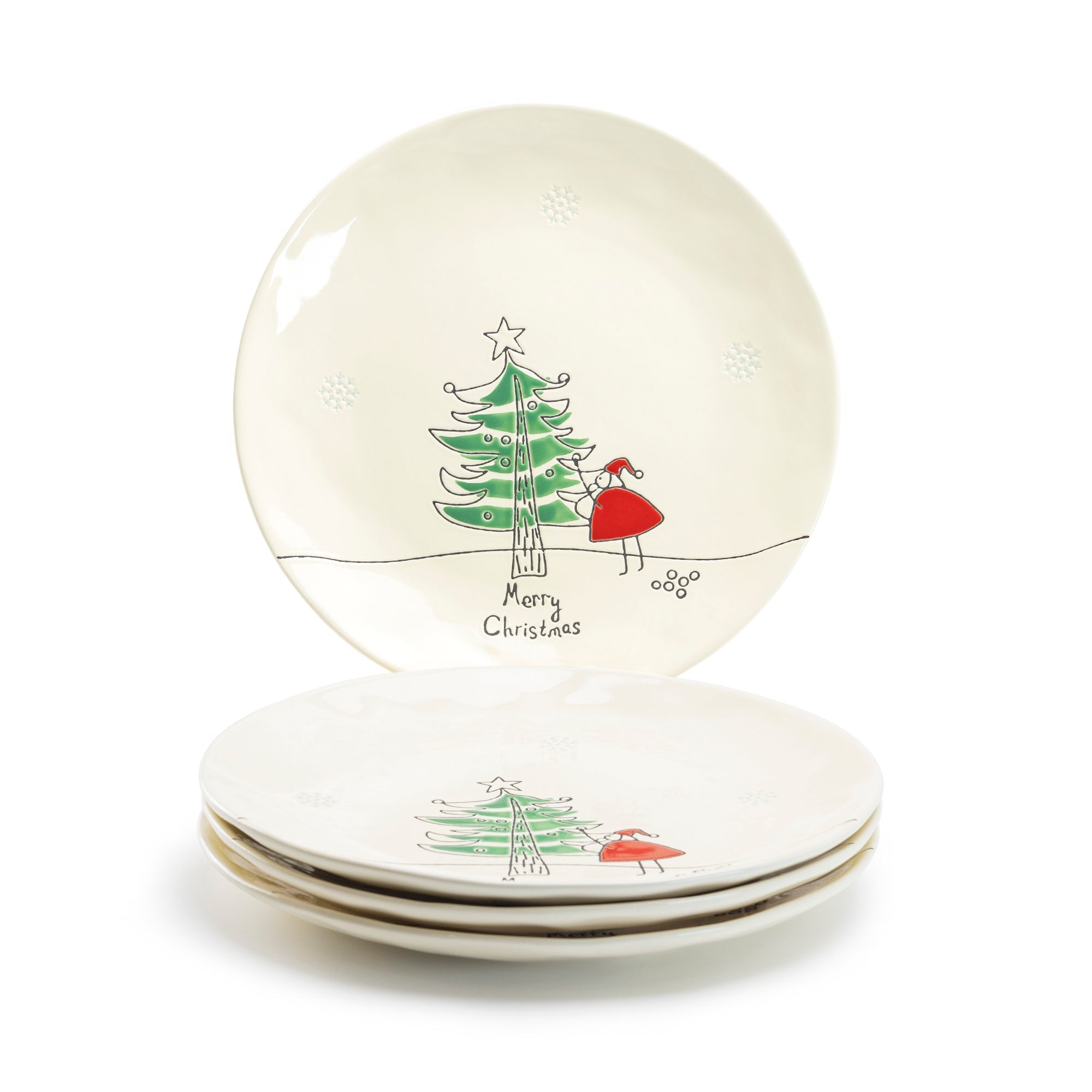 Santa’s Christmas Tree Dinner Plate