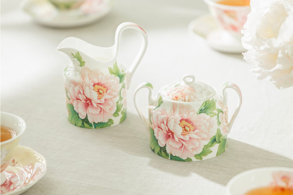 Empire Peony Bone China 11-Piece Tea Set