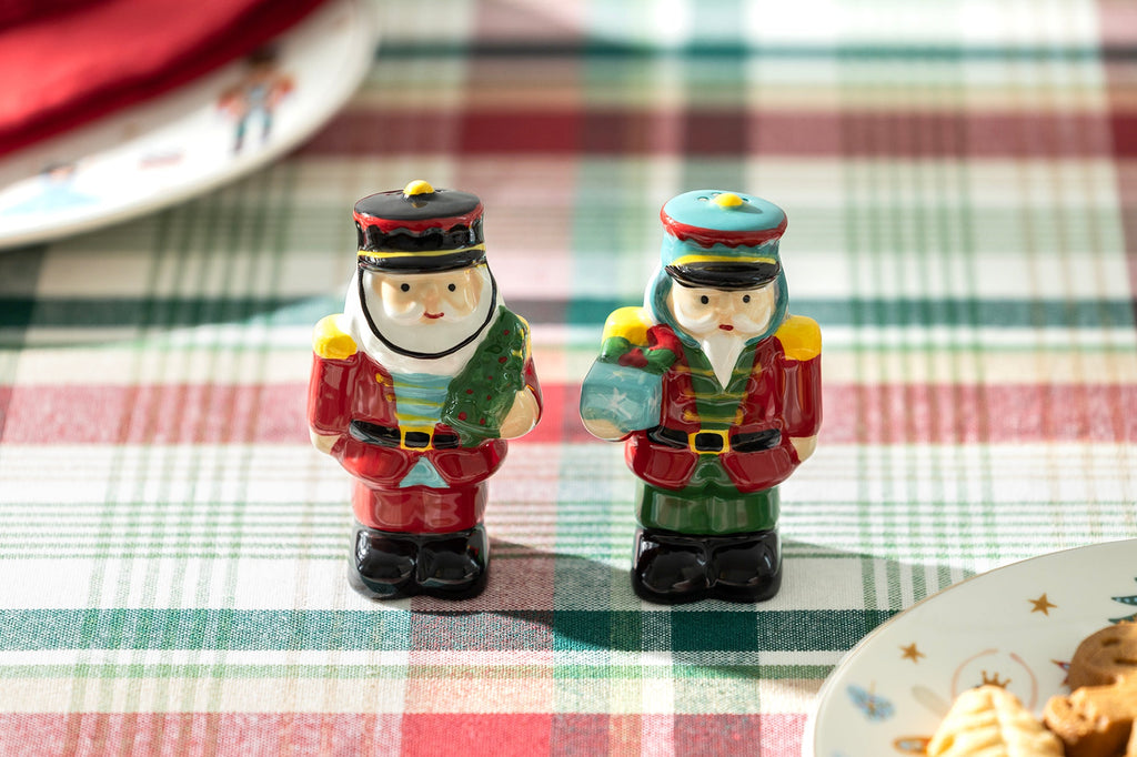 Gift Boxed Nutcracker Figurine Salt and Pepper Shaker Set