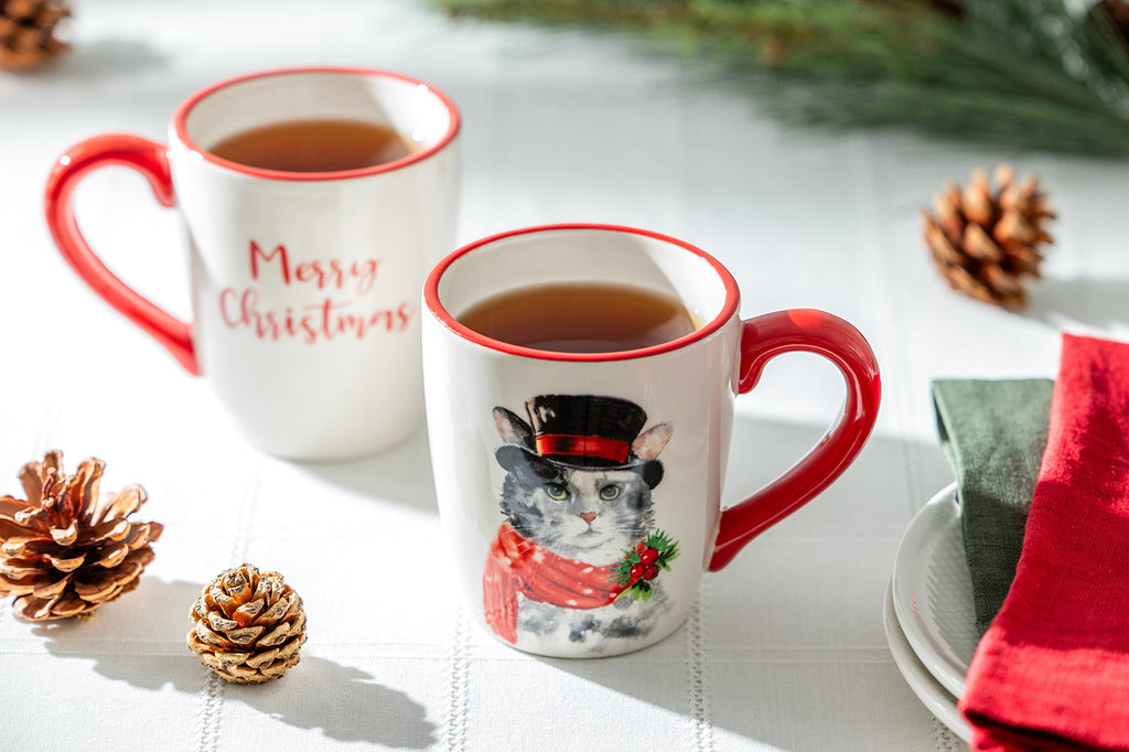 Merry Christmas Cat Mug