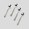 Silver Plated Demi Spoon with Antique Grape Vine Handle Set of 4