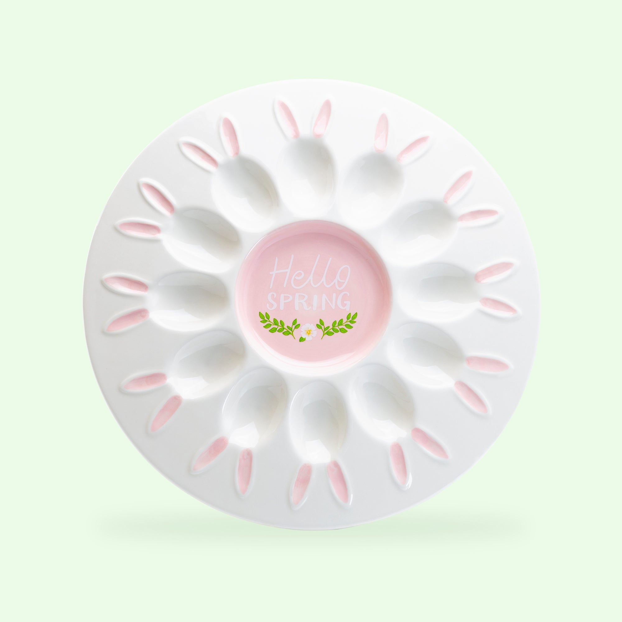 Hello Spring Bunny 12 Count Egg Platter
