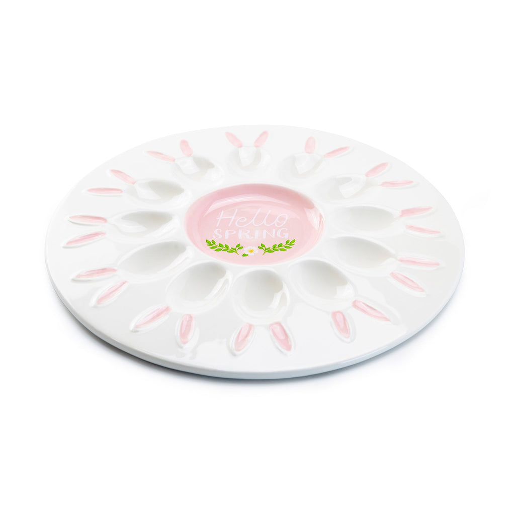 Hello Spring Bunny 12 Count Egg Platter