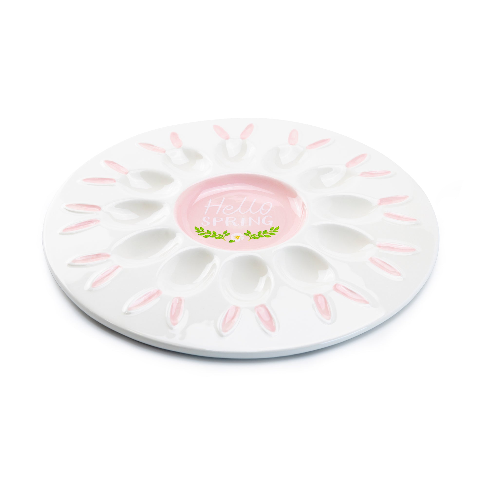 Hello Spring Bunny 12 Count Egg Platter