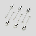 Silver Plated Demi Spoon with Mini Teapot Handle Set of 6