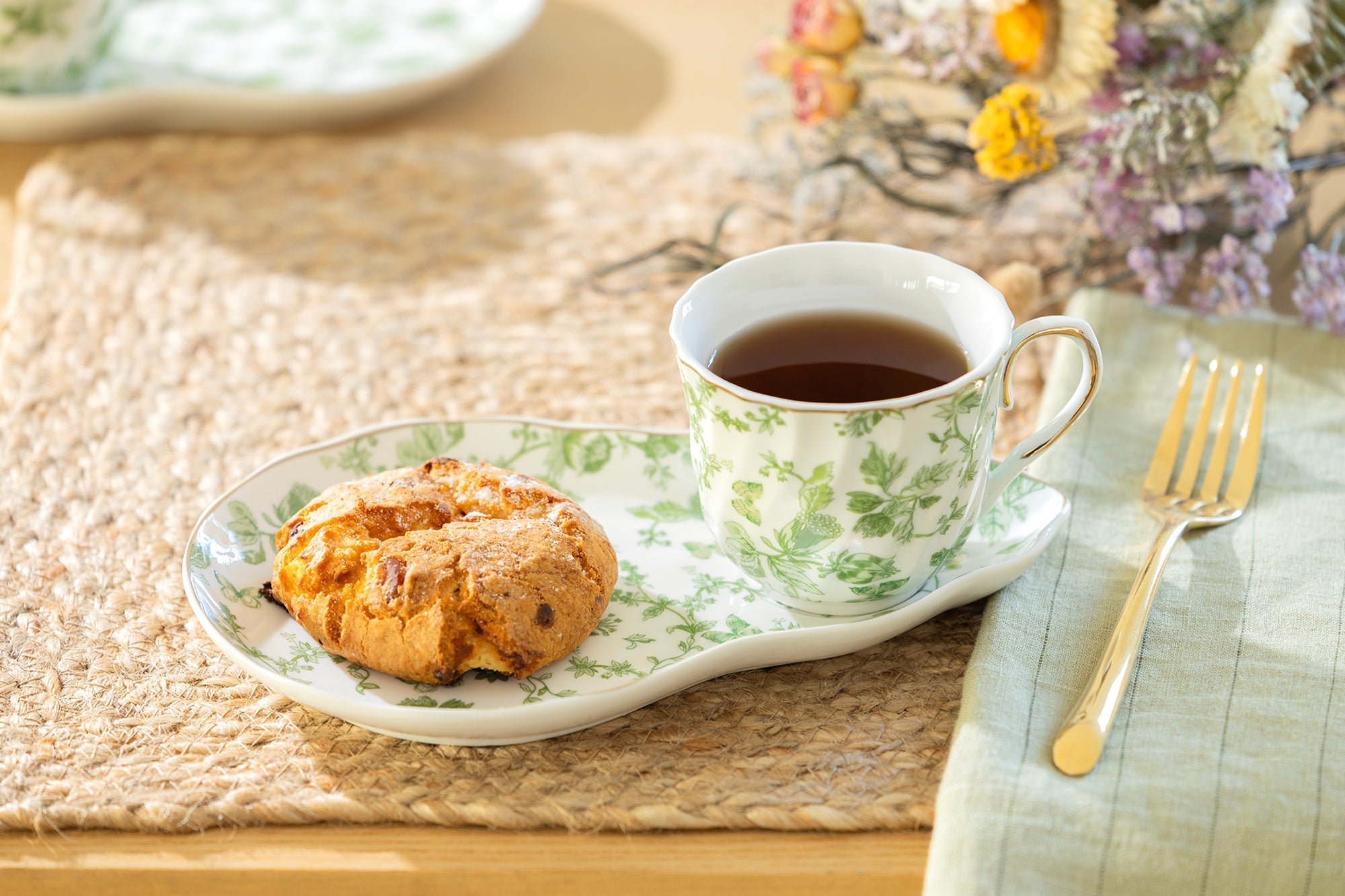 Greeny Garden Fine Porcelain Tea Snack Set