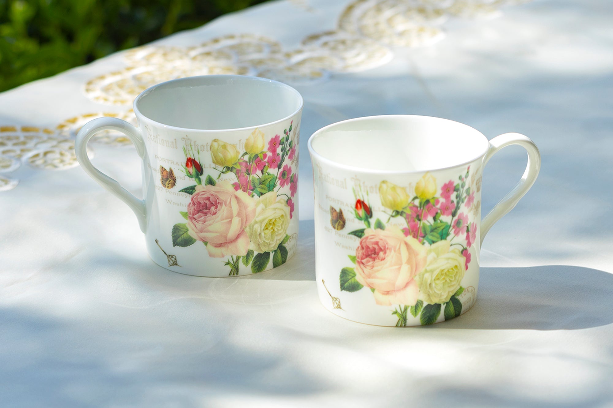 Liz's Rose Garden Bone China Mug