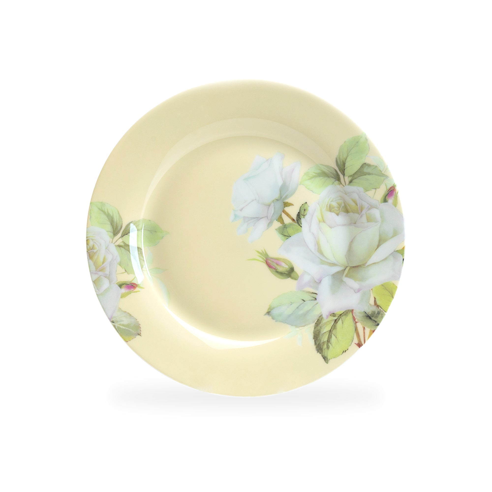 7.5" Iceberg Rose Bone China Dessert Plate