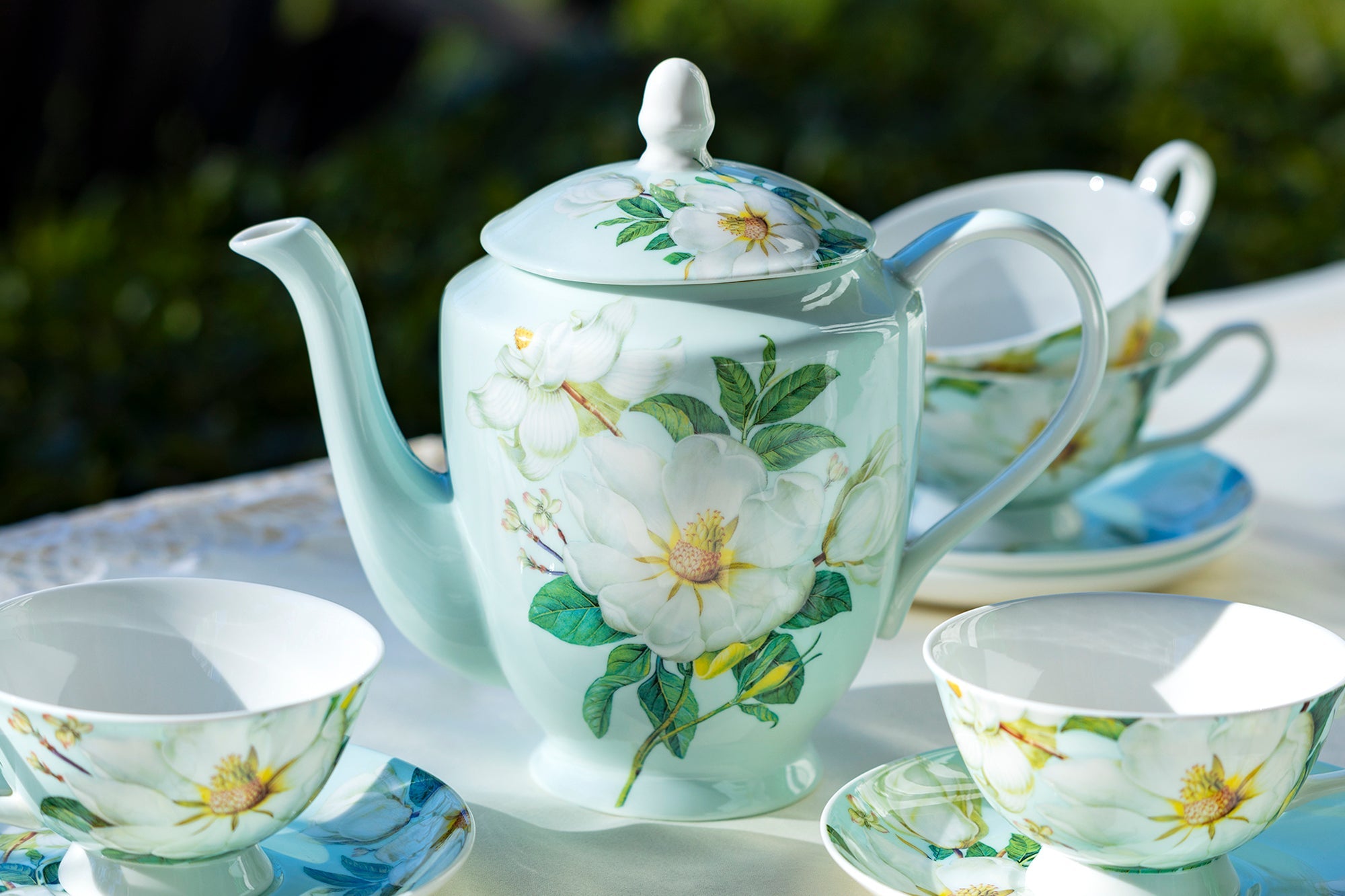 Magnolia Bone China Teapot