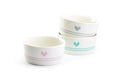 4.88" Raised Heart Ceramic Pet Bowl