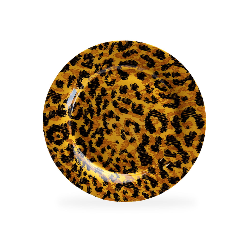 7.5" Jaguar Print Bone China Dessert Plate