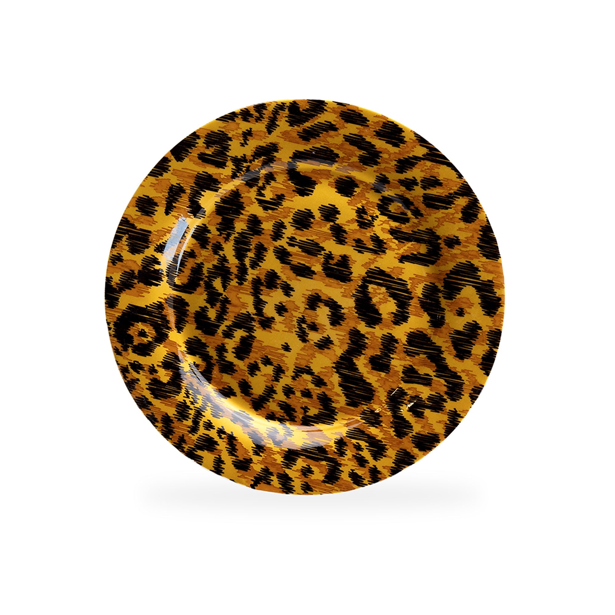 7.5" Jaguar Print Bone China Dessert Plate