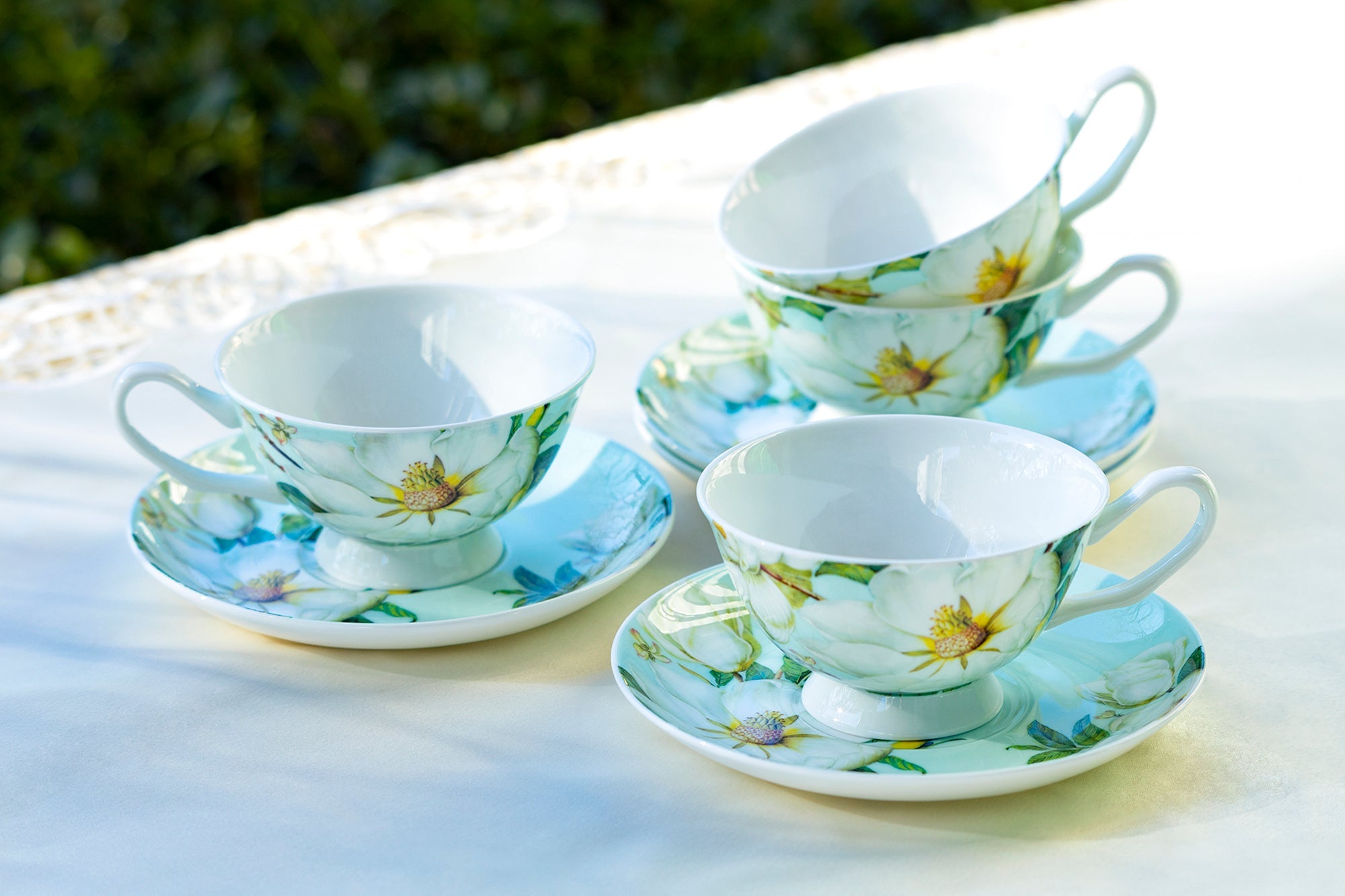 Magnolia Bone China Tea Cup and Saucer