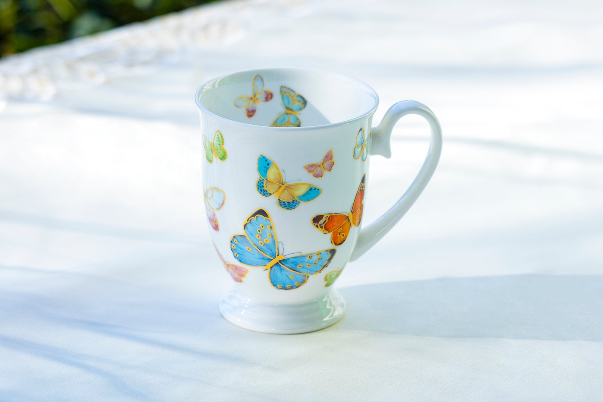Spring Butterfly Bone China Mug