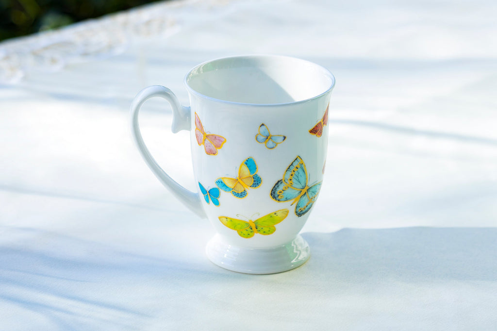 Spring Butterfly Bone China Mug