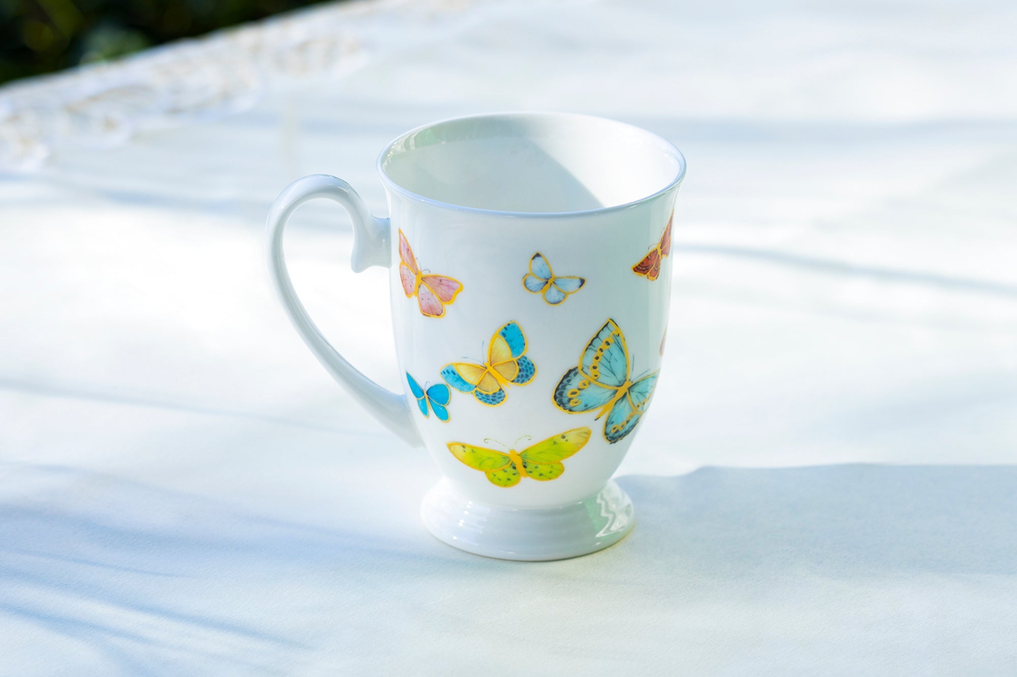 Spring Butterfly Bone China Mug