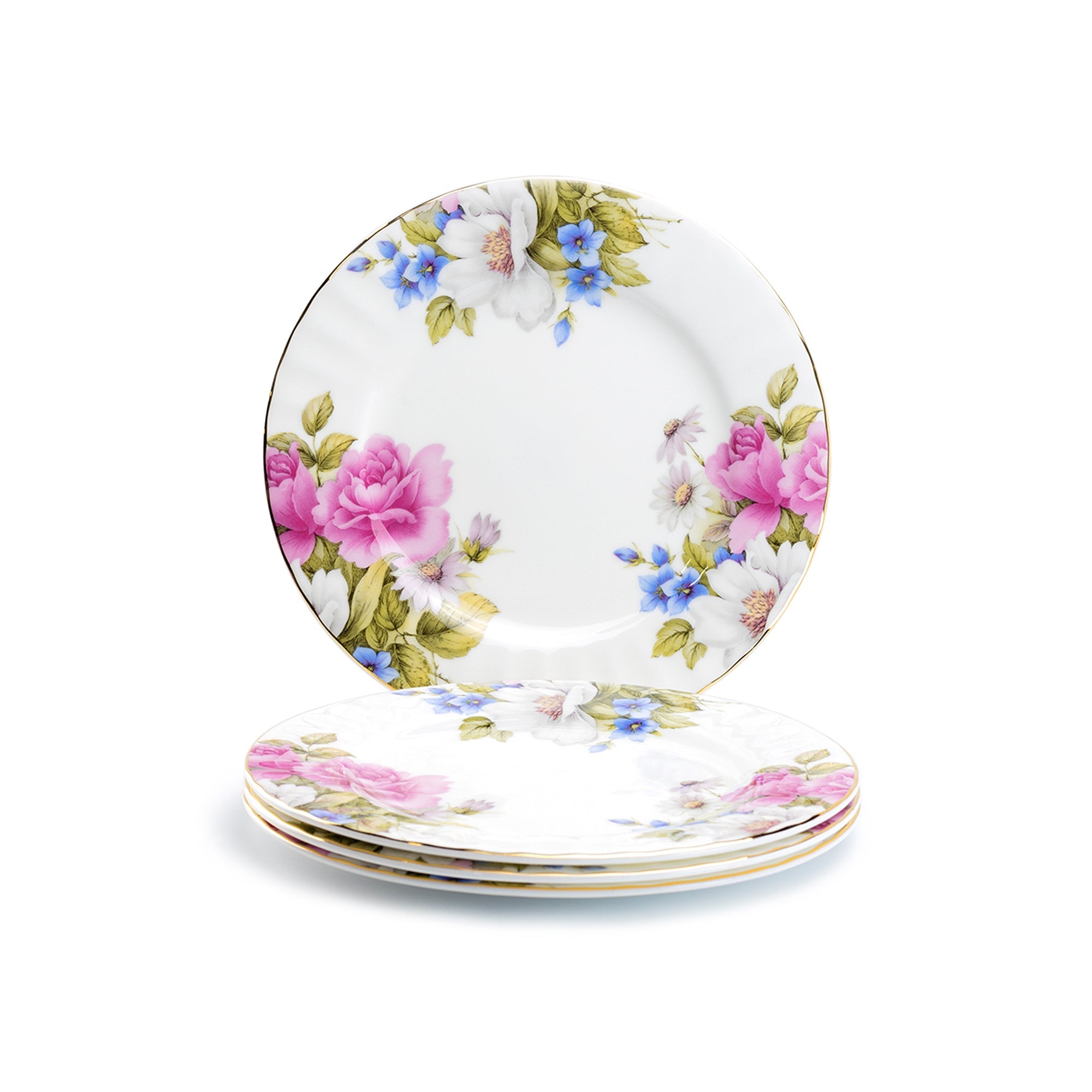 7.75" Grace's Rose Bone China Dessert Plate
