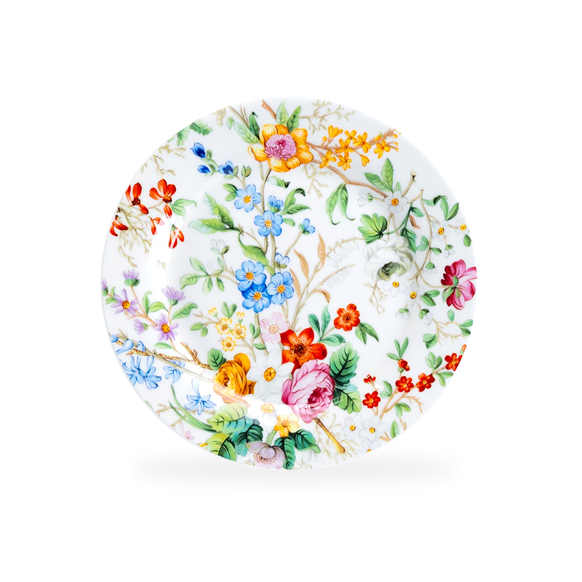 7.5" Lismore Rose Garden Bone China Dessert Plate