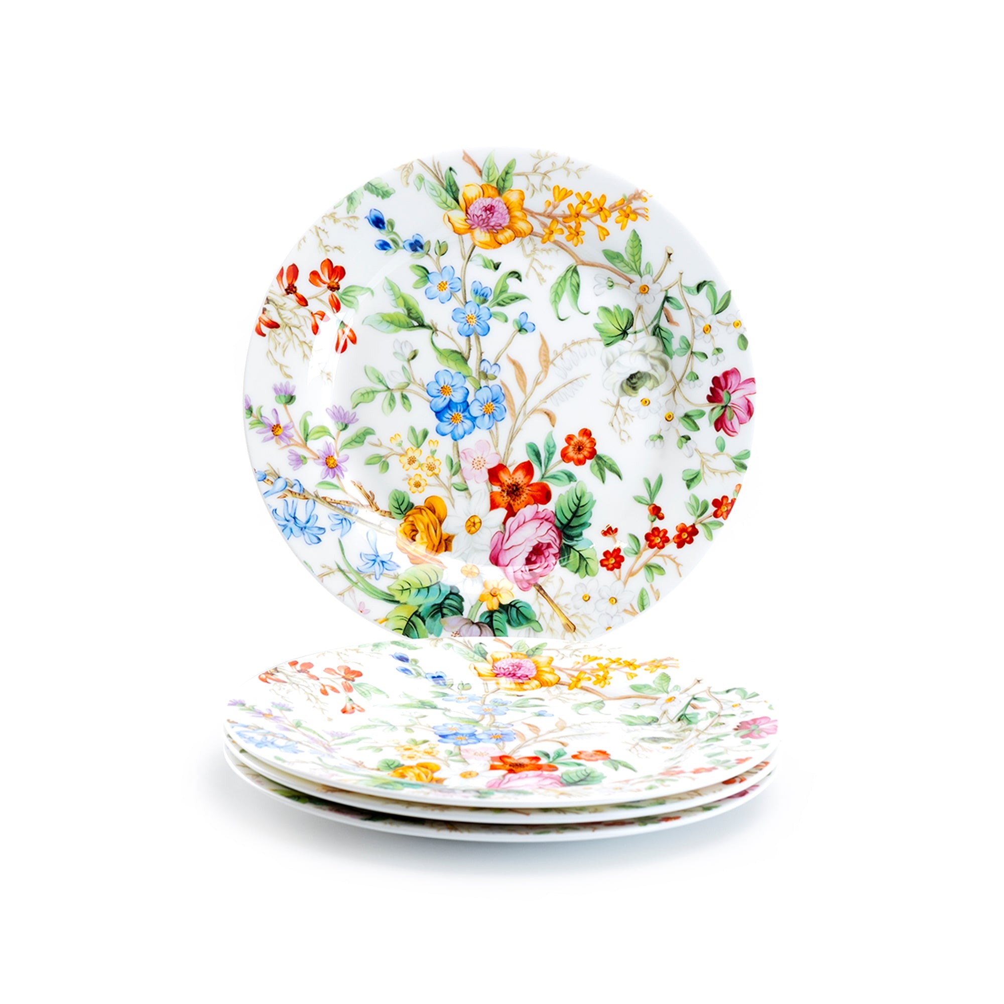 7.5" Lismore Rose Garden Bone China Dessert Plate