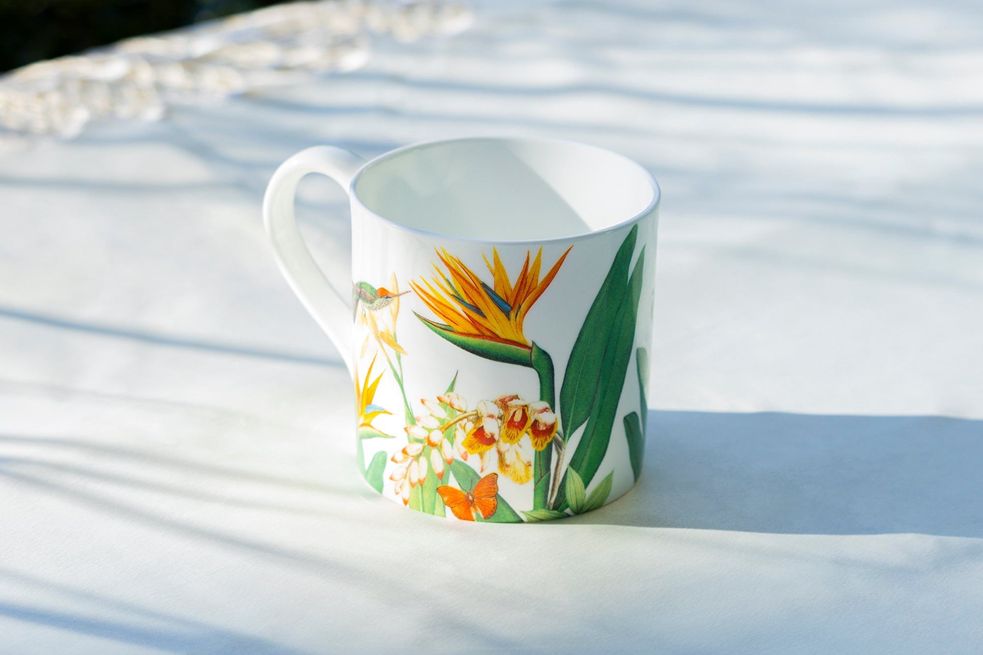 Bird of Paradise Bone China Mug