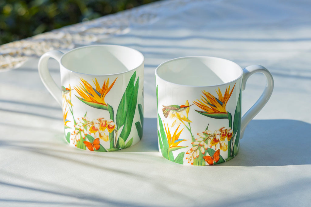 Bird of Paradise Bone China Mug