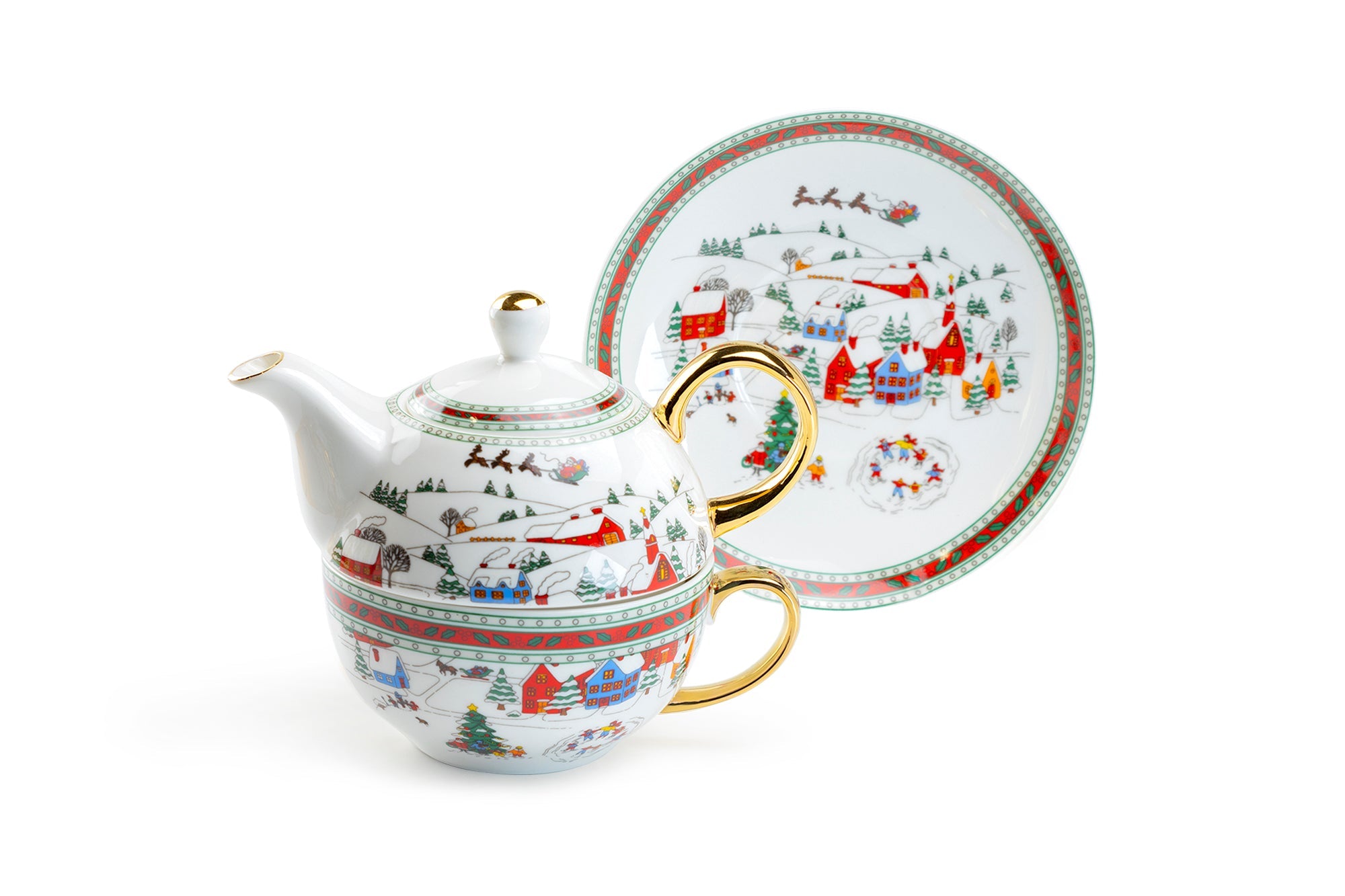 Holiday Winter Wonderland Tea For One Set