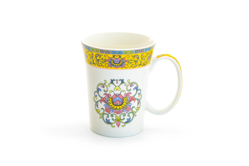 Yellow Dynasty Fine Porcelain Mug