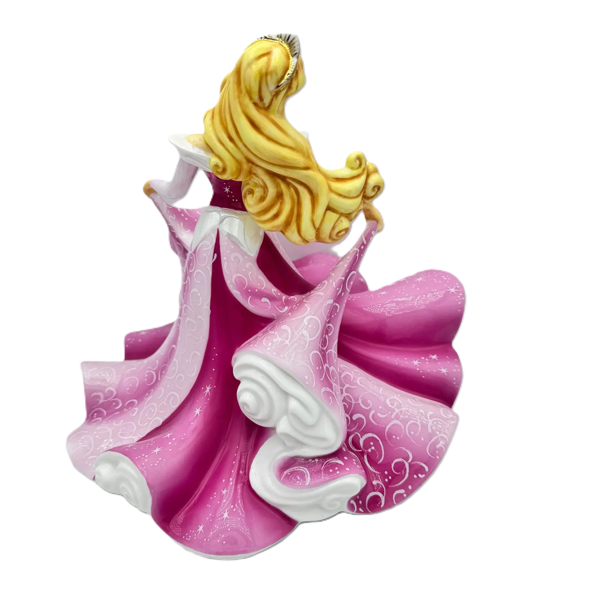 English Ladies Disney Sleeping Beauty Aurora Pink Figurine