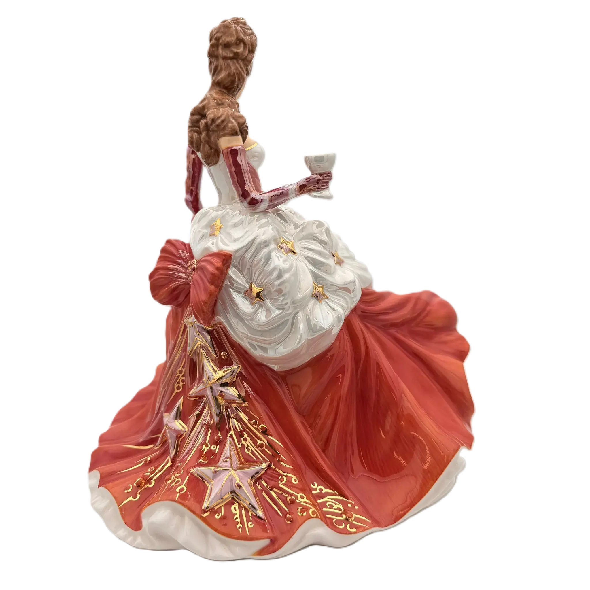 English Ladies Congratulations Ruby Figurine