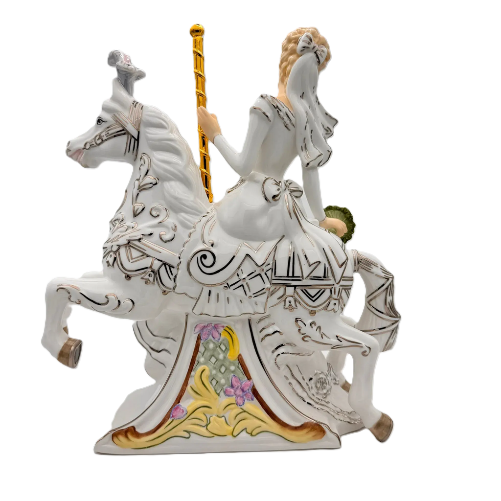 English Ladies Carnival Series Carousel Bride Figurine Blonde