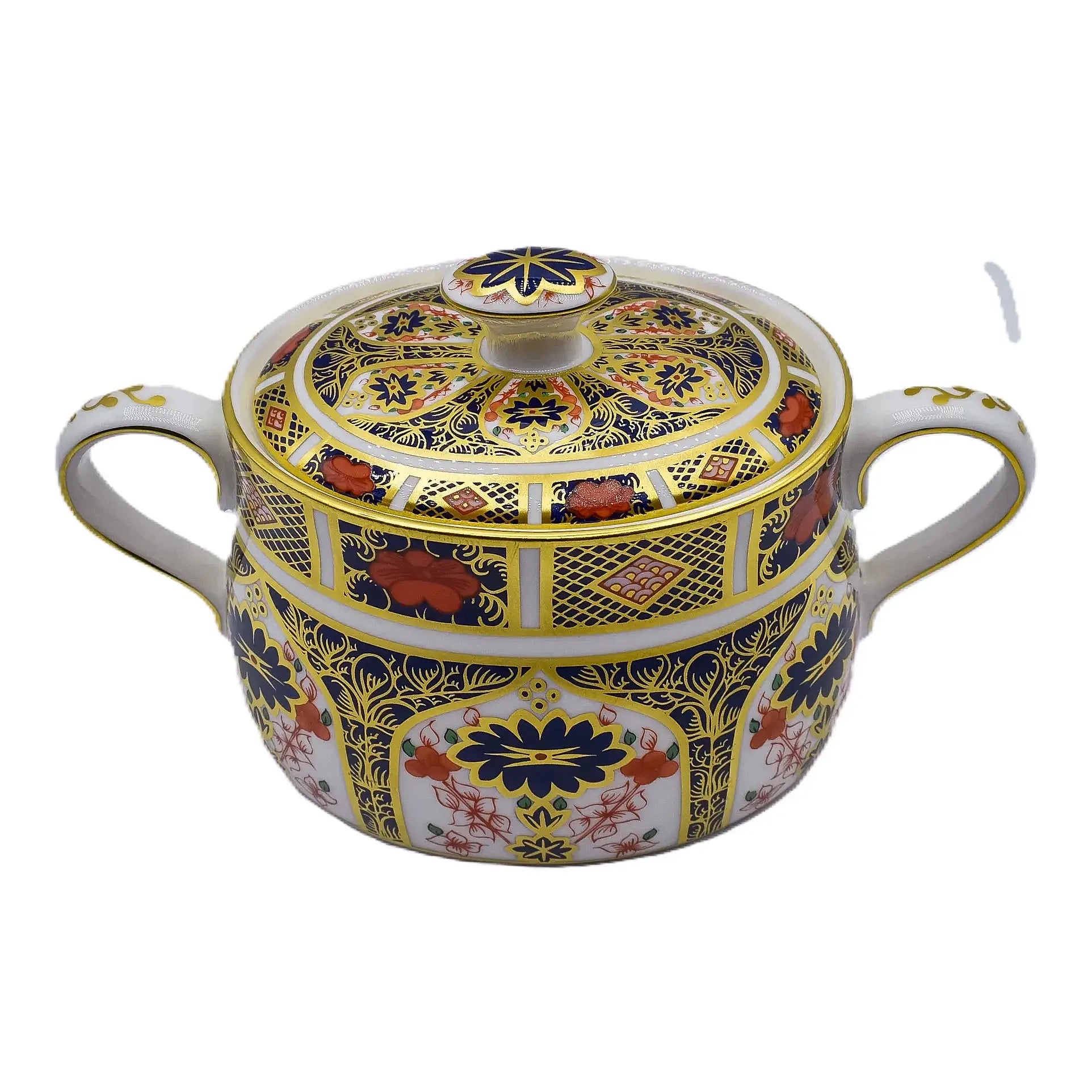 Royal Crown Derby Imari 1128 Covered Sugar Bowl