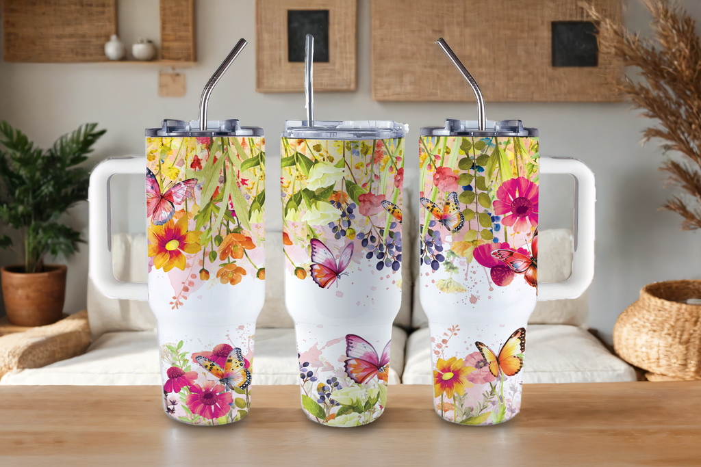 Assorted Ready to Press Sublimation Tumbler Prints (12 Pack) - Spring Bloom